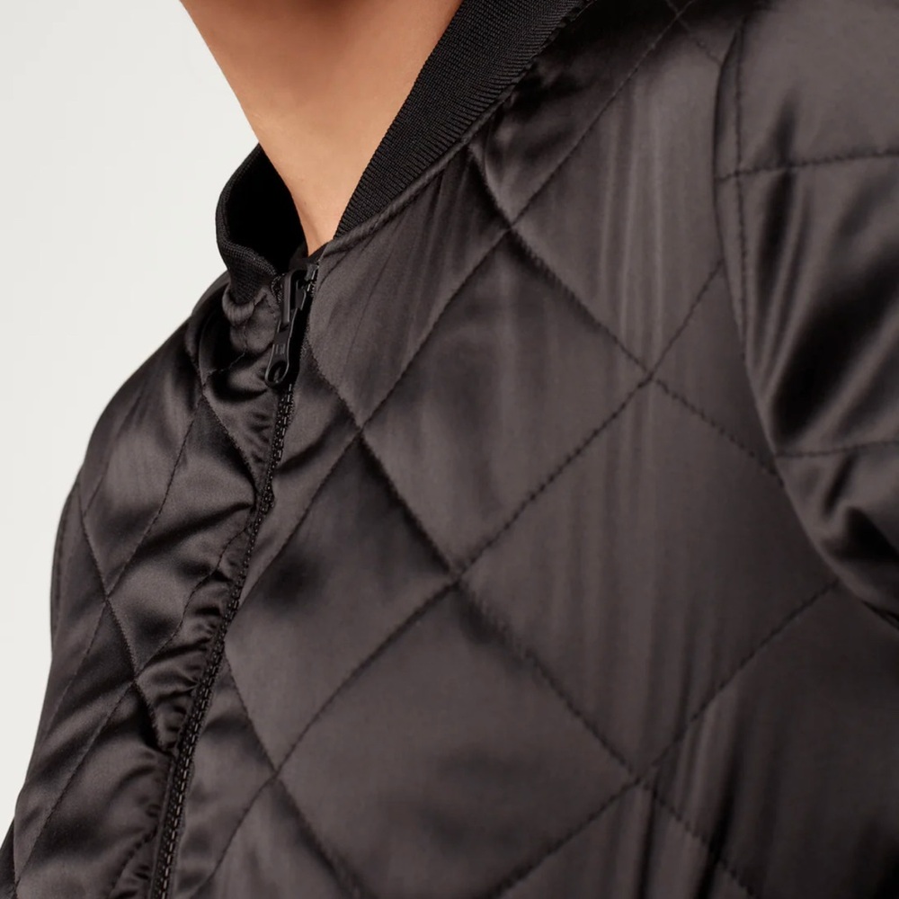 Blanc Noir Brand Quilted Army Print And Black Rev… - image 4